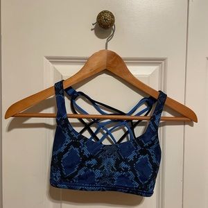 Lululemon Free To Be Wild Sports Bra- Snake Print
